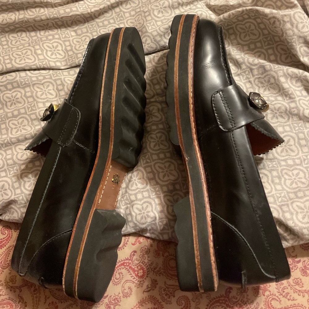 Coach flower and Pearl loafers